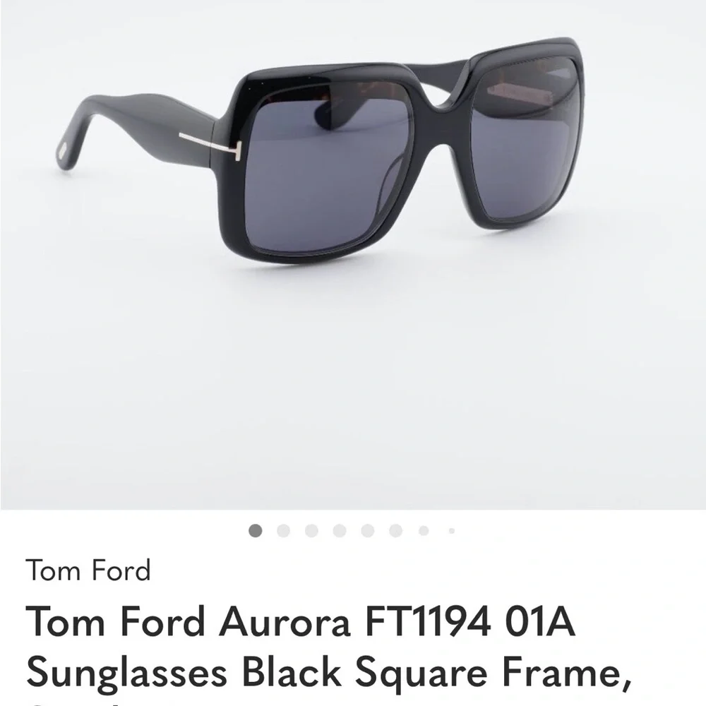 new Tom Ford Aurora 1194 01A $550 w case approx 64% off retail